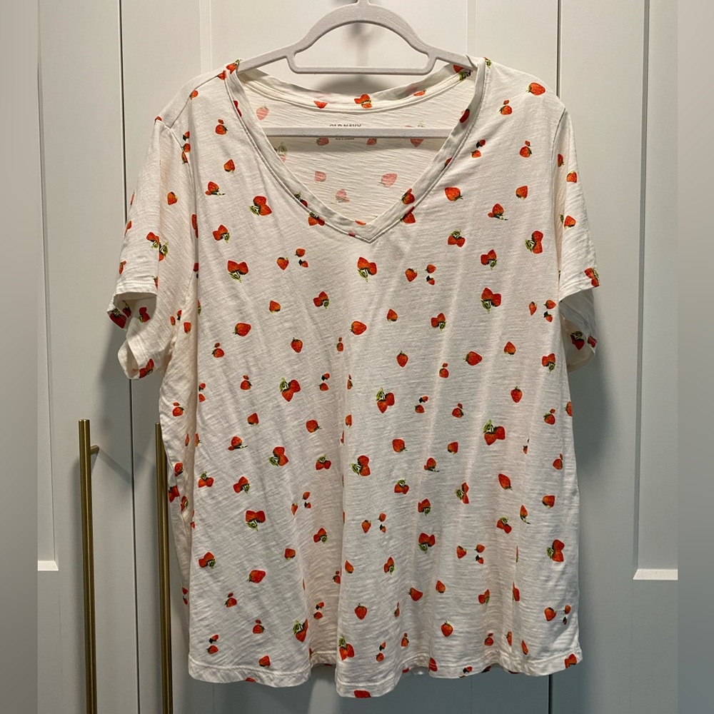 Old Navy Strawberry print Tee